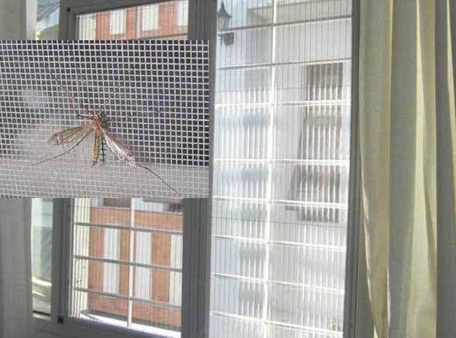 Cửa Lưới Chống Muỗi Côn Trùng Dạng Xếp HP008 Màu Ghi