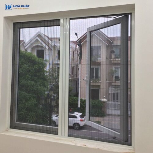 Alternative view of Cửa lưới chống muỗi dạng xếp Hòa Phát DX 05