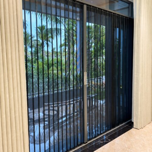 Cửa lưới xếp lá nhôm chống muỗi, chống côn trùng